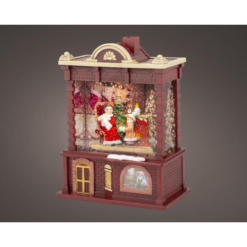 CASETTA BABBO NATALE CON LED R